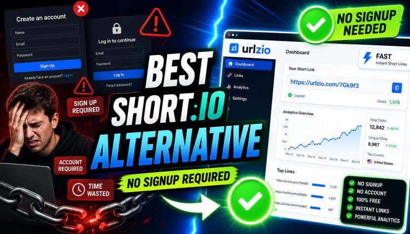Best Short.io Alternative That Doesn't Require Signup in 2026